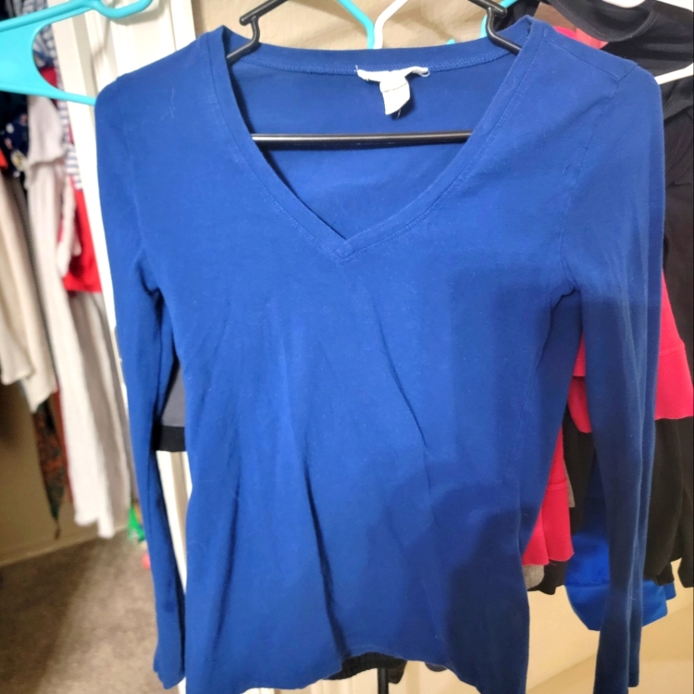 Forever 21 long sleeve blue tip